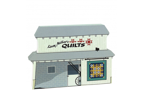 Lizzy Miller's Quilt Barn, handcrafted from wood by The Cat's Meow Village