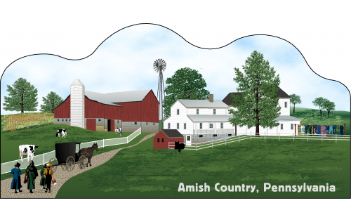Cat's Meow Amish Country Scene Pennsylvania, Amish Life Collection