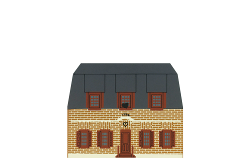 Vintage Pruyn House from Series VI handcrafted from 3/4" thick wood by The Cat's Meow Village in the USA