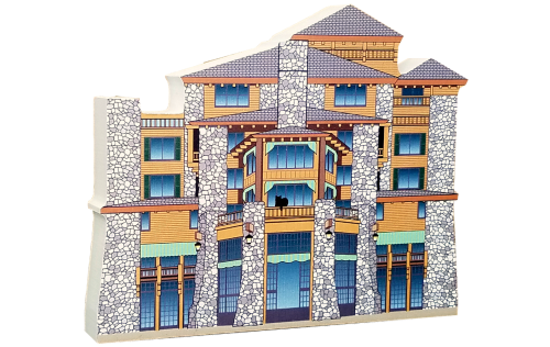 Get your paws on this replica of the Majestic Yosemite Hotel, in Yosemite National Park, California! Handcrafted of 3/4" thick wood by The Cat's Meow Village. Made in the USA.