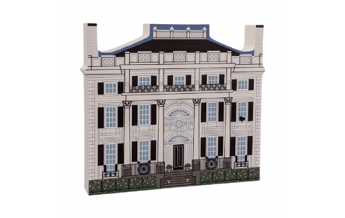 Linden Place Historic Museum, Rhode Island. Handcrafted in the USA 3/4" thick wood by Cat’s Meow Village.