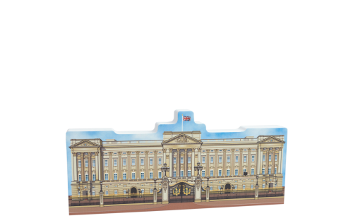 Replica of Buckingham Palace created with inspiration from the Downton Abbey movie. Handcrafted of 3/4" thick wood by The Cat's Meow Village in Wooster, Ohio.