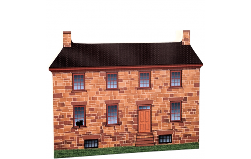 Stone House, Manassas Nat'l Battlefield Park, VA. Handcrafted in the USA 3/4" thick wood by Cat’s Meow Village.