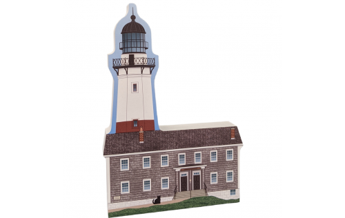 Add this lovely lighthouse replica of Montauk Lighthouse, Montauk, New York, to your Cat's Meow Village! Handcrafted in the USA.