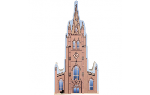 Trinity Church, Wall Street, Manhattan, New York.  Handcrafted in the USA by Cat's Meow Village.