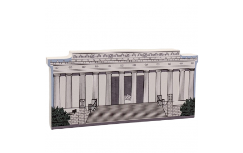 Lincoln Memorial, Natl Mall & Memorial Parks, Washington DC, Lincoln, Gettysburg Address. Handcrafted in the USA 3/4" thick wood by Cat’s Meow Village.