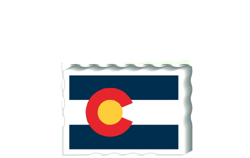 Slightly larger than a deck of cards, this wooden postcard version of the Colorado flag can fit into any nook around your home or workplace showing off your state pride! Handcrafted in the USA by The Cat's Meow Village.