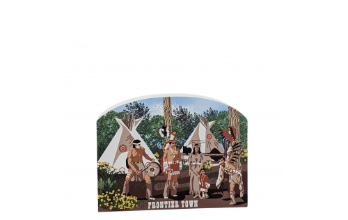 Frontier Town - Indian Village, Ocean City, Maryland. Handcrafted in the USA 3/4" thick wood by Cat’s Meow Village.