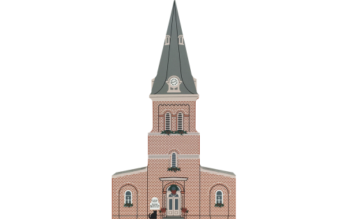 Vintage St. Anne's Church from Annapolis Christmas Series handcrafted from 3/4" thick wood by The Cat's Meow Village in the USA