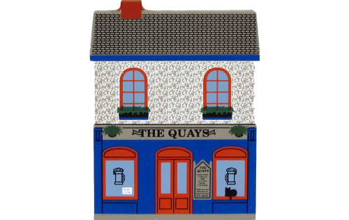The Quays Bar and Pub, Galway, County Galway, Ireland handcrafted from wood by The Cat's Meow Village