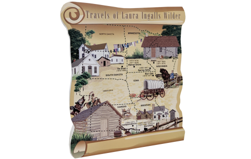Map, Travels of Laura Ingalls Wilder