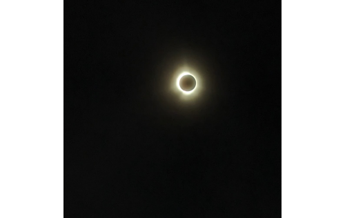 A real photo on my phone of the eclipse at totality. What an experience! 