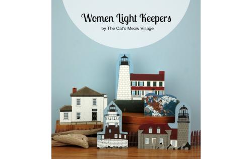 Cat's Meow Village Women Light Keepers wooden keepsakes for home decorating