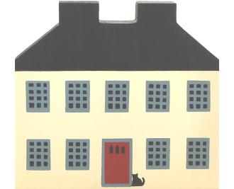 Vintage Federal House from Series I handcrafted from 3/4" thick wood by The Cat's Meow Village in the USA