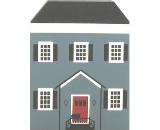 Vintage Allen-Coe House from Series III handcrafted from 3/4" thick wood by The Cat's Meow Village in the USA