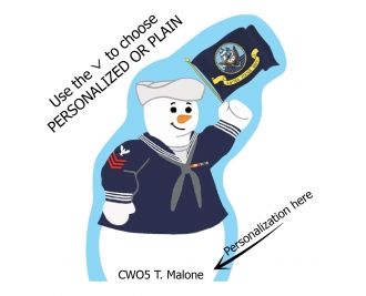 PERSONALIZED U.S. Navy Snowman