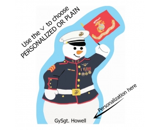PERSONALIZED U.S. Marine Snowman