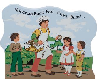 Hot Cross Buns, nursery rhymes, mother goose
