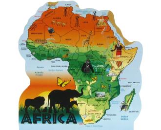 Map of Africa, Continent of Africa, Amani Ya Juu, Kenya