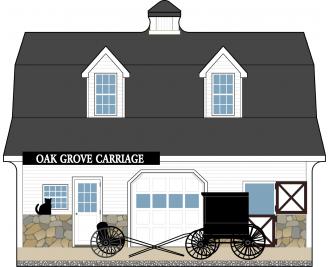 Cat's Meow Oak Grove Carriage, Amish Country Collection 2015