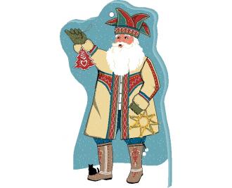 Add this Nordic Santa ornament to your Christmas tree this year. Handcrafted in USA by The Cat's Meow Village.