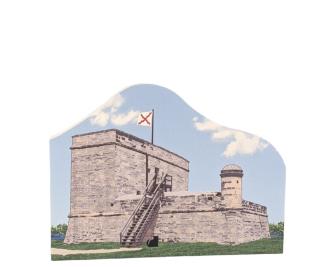 St. Augustine, Fort Matanzas National Monument, Florida. Handcrafted in the USA 3/4" thick wood by Cat’s Meow Village.