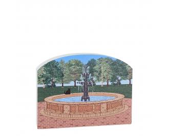 Fountain Park, Pensacola, Florida.  Handcrafted in the USA by Cat's Meow Village