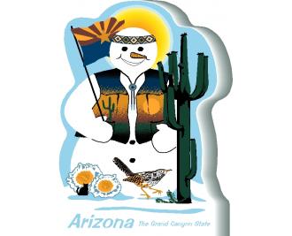 Arizona State Snowman handcrafted and made in the USA.