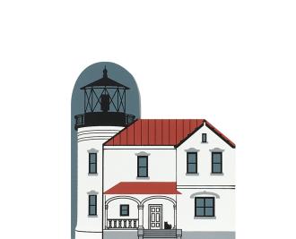 Vintage Admiralty Head Lighthouse from Lighthouse Series handcrafted from 3/4" thick wood by The Cat's Meow in the USA