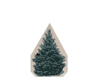 Vintage Blue Spruce from Accessories handcrafted from 3/4" thick wood by The Cat's Meow Village in the USA