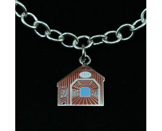 Wear a Village on your wrist! Covered Bridge Charm by The Cat's Meow Village
