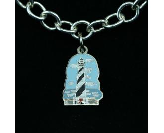 Wear a Village on your wrist! Hatteras Lighthouse Charm by The Cat's Meow Village