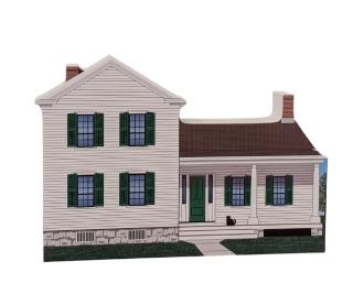 Elizabeth Cady Stanton House, Women's Rights NHP, Seneca, New York. Handcrafted in the USA 3/4" thick wood by Cat’s Meow Village.