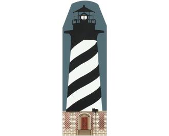 Vintage Cape Hatteras Lighthouse from Lighthouse Series handcrafted from 3/4" thick wood by The Cat's Meow Village in the USA