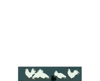 Vintage Chickens from Accessories handcrafted from 1/2" thick wood by The Cat's Meow Village in the USA