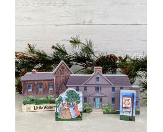 Lousia May Alcott's Orchard House + additional pieces included in the limited edition set.