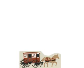 Vintage Mail Wagon from Accessories handcrafted from 1/2" thick wood by The Cat's Meow Village in the USA