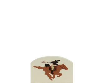 Vintage Pony Express Rider from Accessories handcrafted from 1/2" thick wood by The Cat's Meow Village in the USA