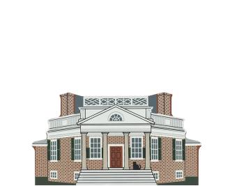Vintage Poplar Forest from Virginia Dynasty Series handcrafted from 3/4" thick wood by The Cat's Meow Village in the USA
