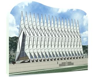 If you have any connection to the USAF Academy in Colorado Springs, then you'll want to get your paws on this Cadet Chapel. We handcraft it in the USA from 3/4" thick wood. From our house to your, The Cat's Meow Village.
