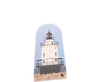 Spring Point Lighthouse, South Portland, Maine.  Handcrafted in the USA by Cat's Meow Village.