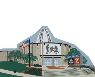 Cat's Meow replica of Pro Football Hall Of Fame in Canton, Ohio