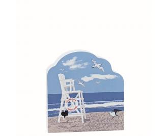 Life Guard Chair, Ocean City, Maryland. Add this cute little accessory to your other Ocean City pieces! Handcrafted in the USA 3/4" thick wood by Cat’s Meow Village.