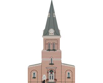 Vintage St. Anne's Church from Annapolis Christmas Series handcrafted from 3/4" thick wood by The Cat's Meow Village in the USA
