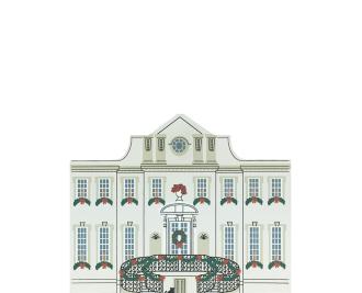 Vintage Swan House from Atlanta Christmas Series handcrafted from 3/4" thick wood by The Cat's Meow Village in the USA