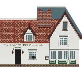 The Peacock Inn, Chelsworth, England from Great Britain Series handcrafted from 3/4" thick wood by The Cat's Meow Village in the USA