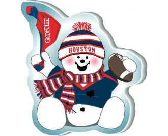 I Love my Team! Houston Team Snowman