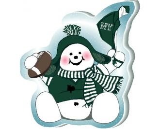 I Love my Team! New York, Green Team Snowman