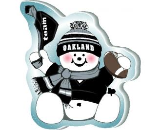 I Love my Team! Oakland Team Snowman