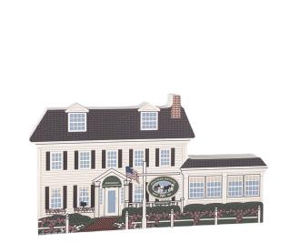Beautifully detailed replice of Chatham Wayside Inn, Chatham, Cape Cod, Massachusetts. Handcrafted in the USA 3/4" thick wood by Cat’s Meow Village.